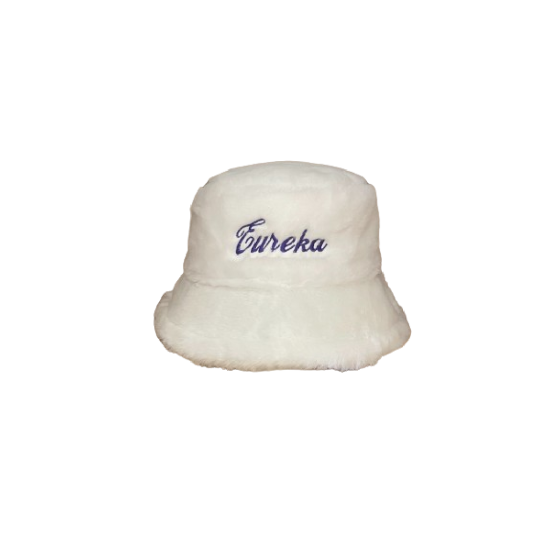 FUSION Fuzzy Bucket Hat - White/Purple