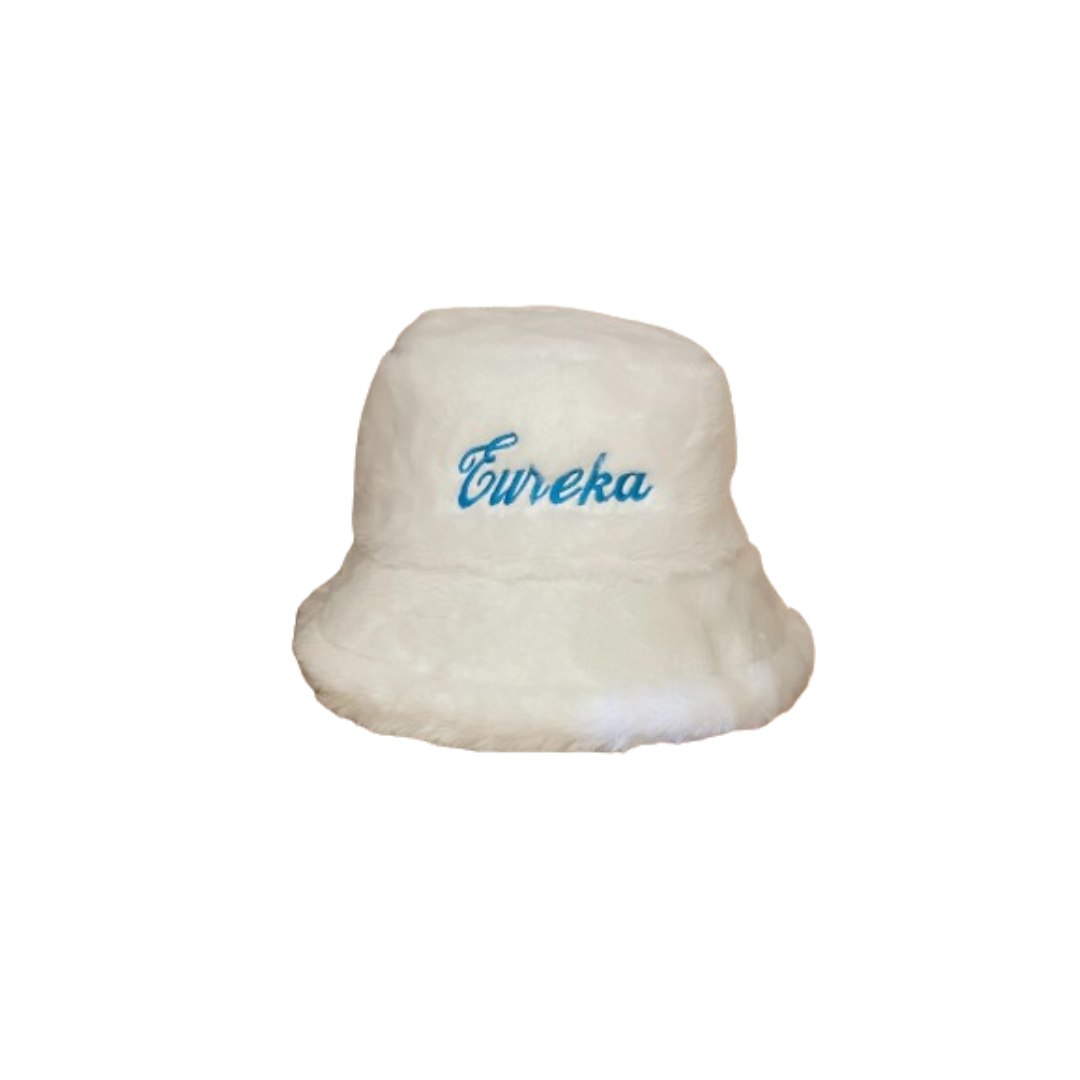 FUSION Fuzzy Bucket Hat - White/Blue